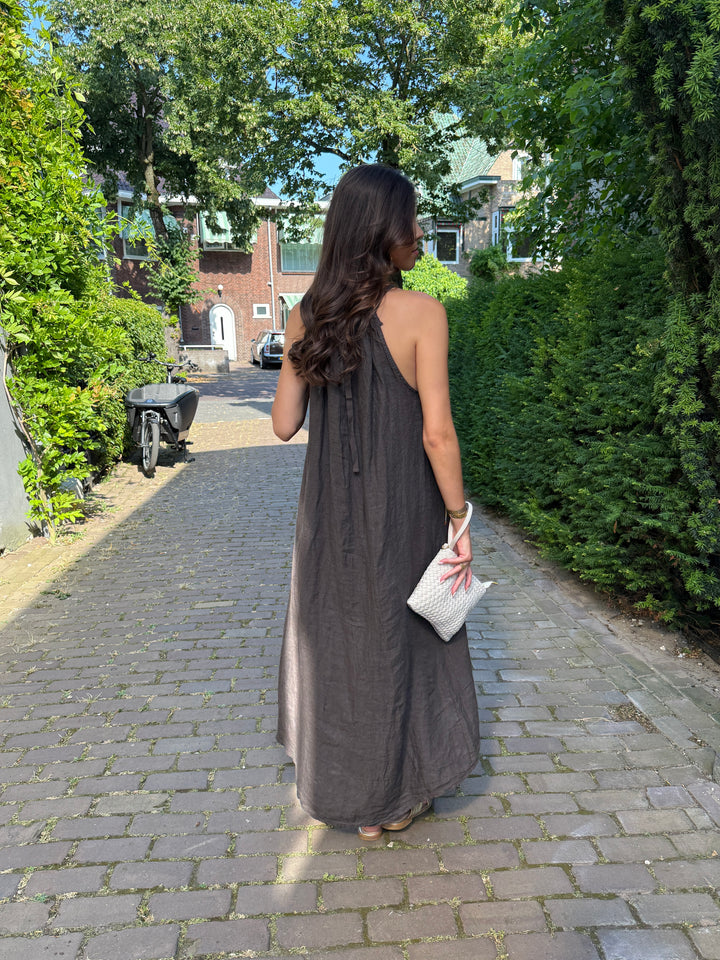 Linen Halter Dress