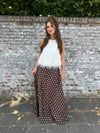 Choco Brown Maxi Skirt