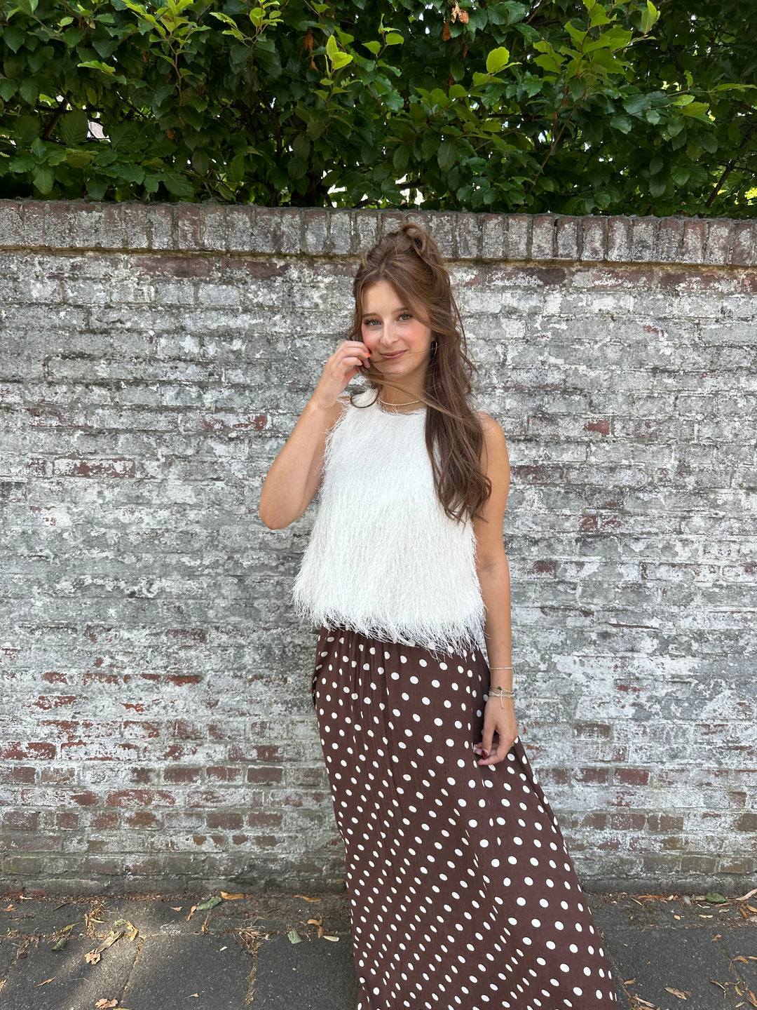 Choco Brown Maxi Skirt