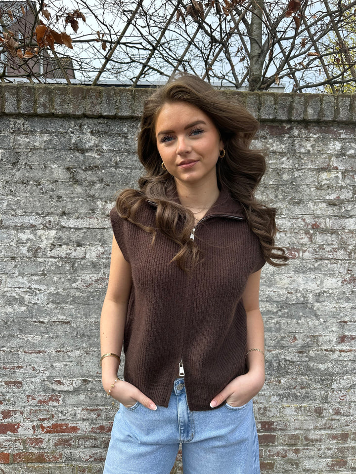 Gilet met rits