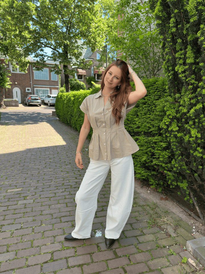 Florence Check Blouse