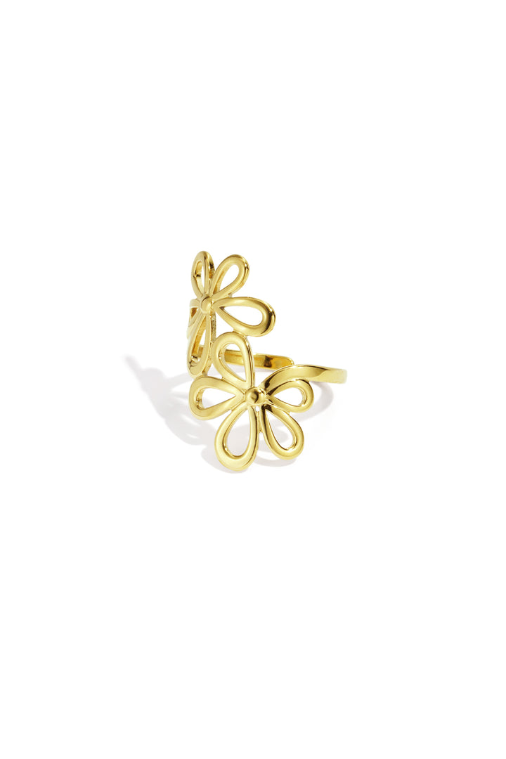 Golden Flower Ring