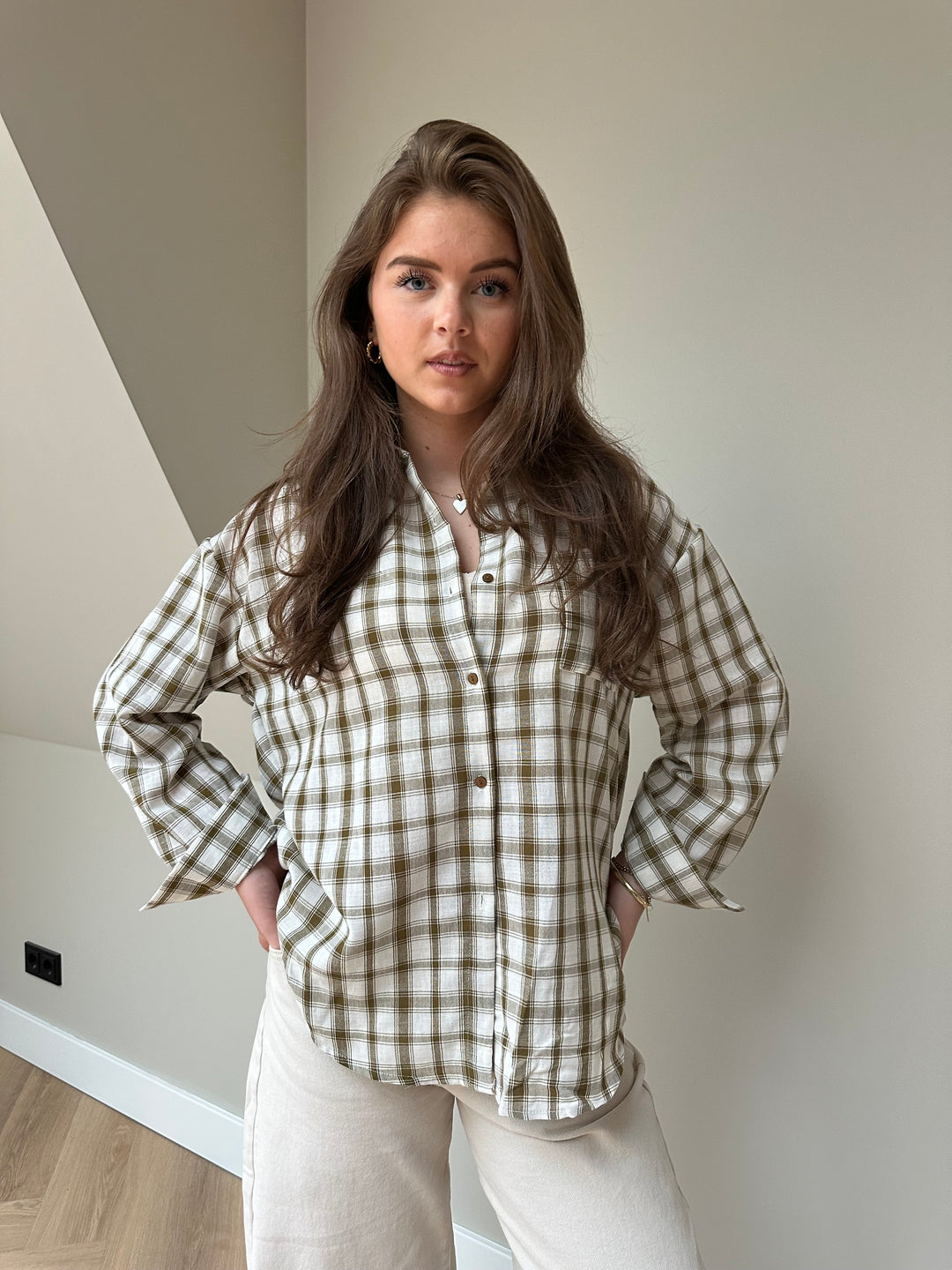 Harper Check Blouse