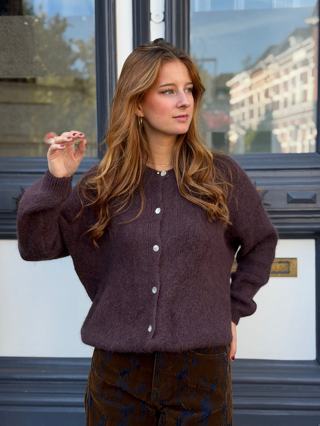Djouke Alpaca Cardigan