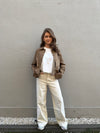 Ivory Straight Fit Jeans