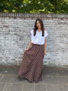 Choco Brown Maxi Skirt