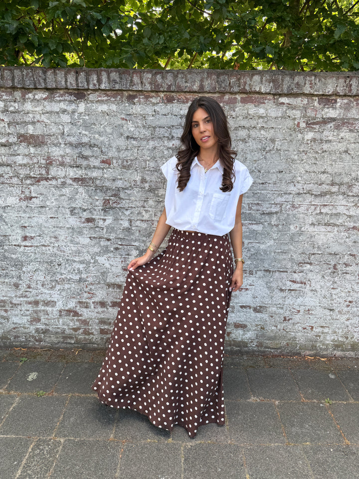 Cropped Button Blouse