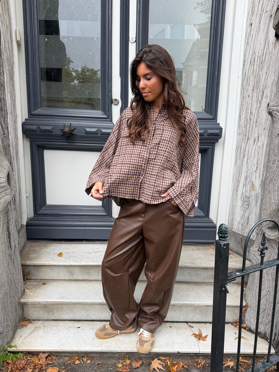 Élin Check Blouse