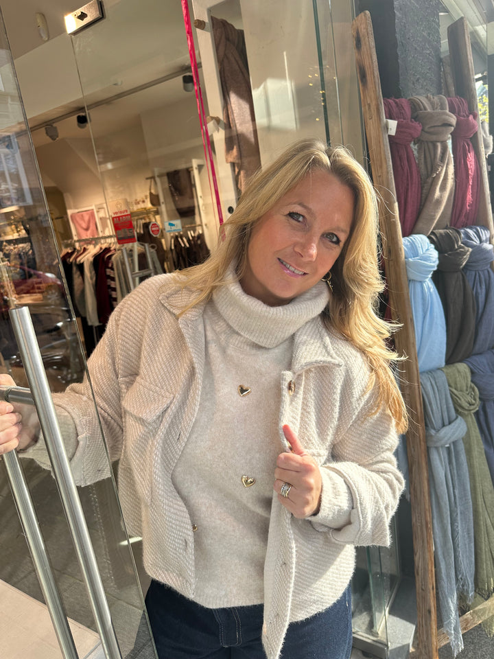 Heart Turtleneck Sweater