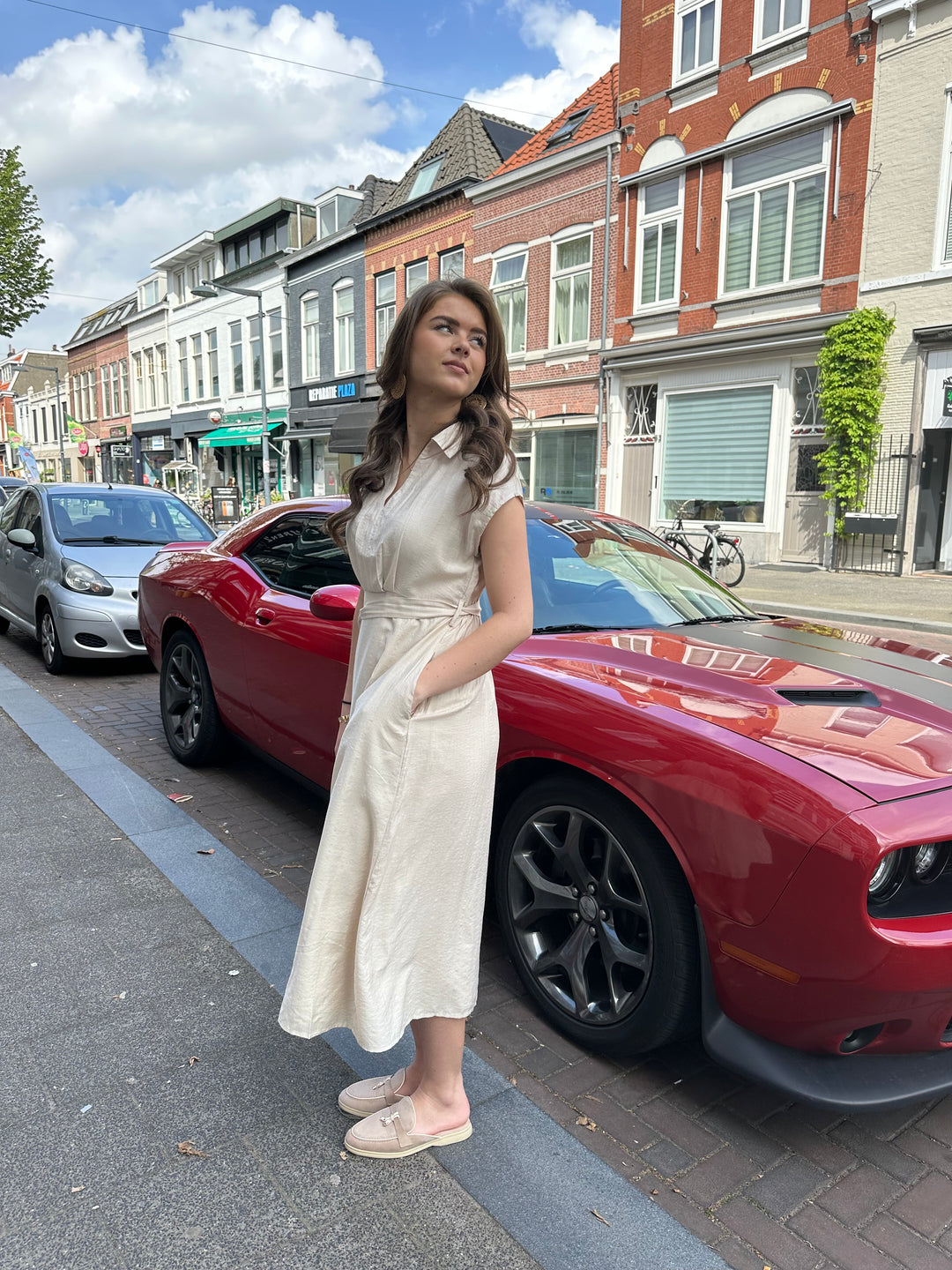 Elin Linen Look Dress