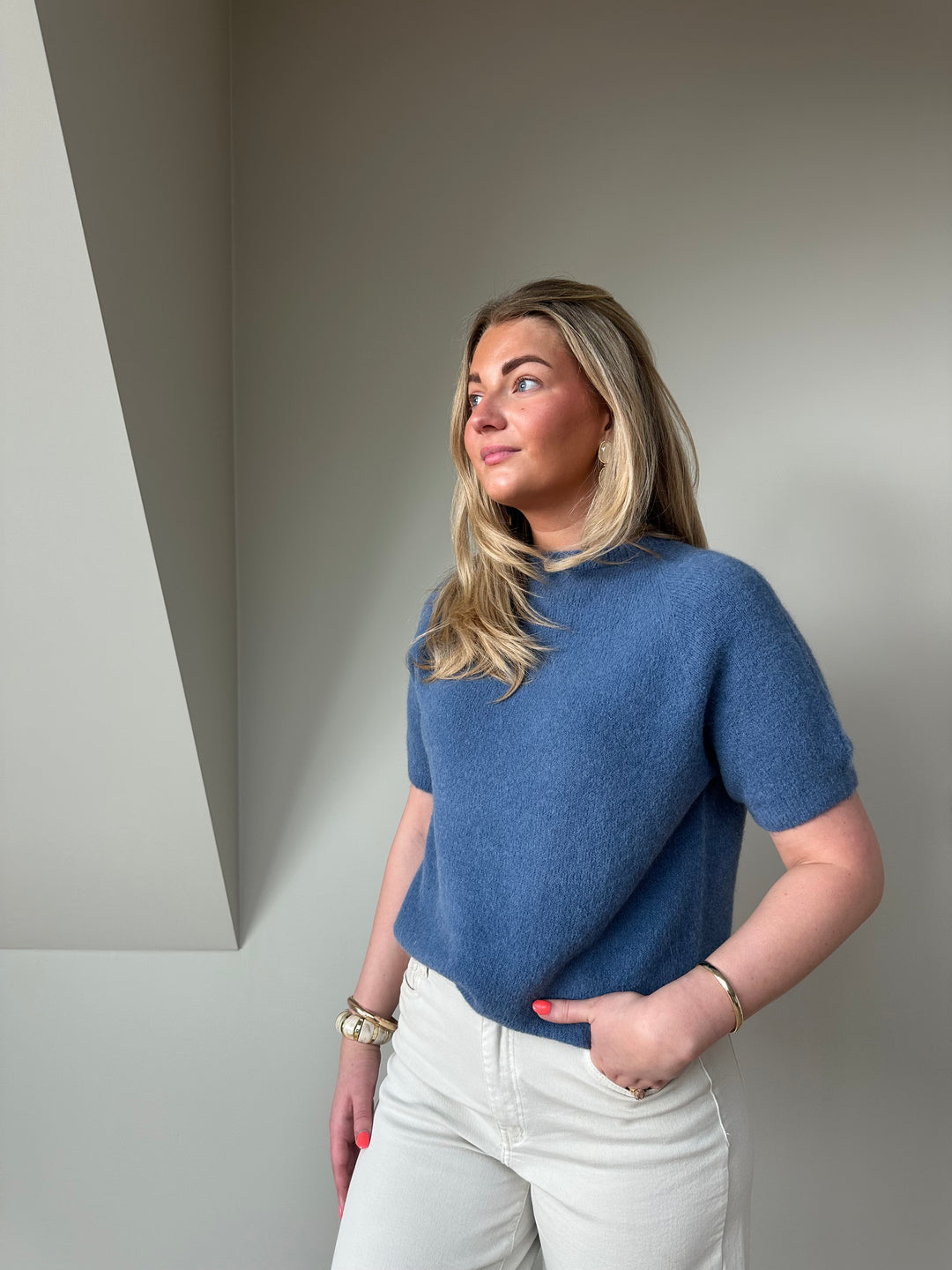 Soft Knit Short Sleeve Top