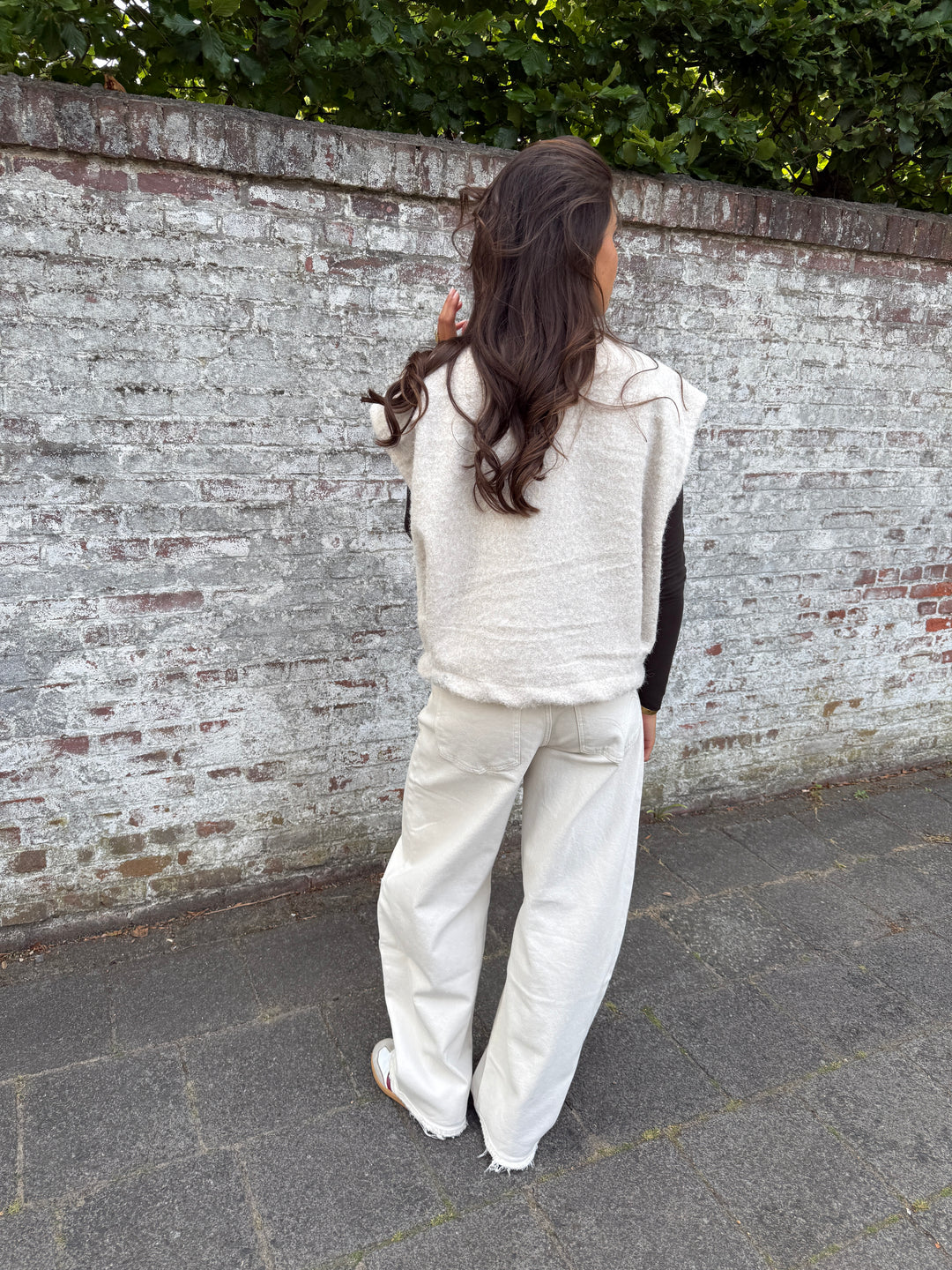 Barrel Jeans Beige