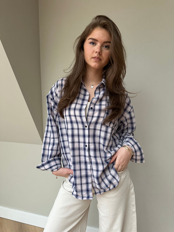Harper Check Blouse