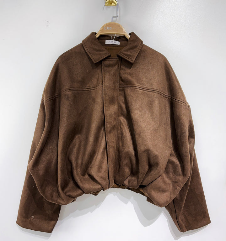 Chocolate/Camel Zipped Jacket