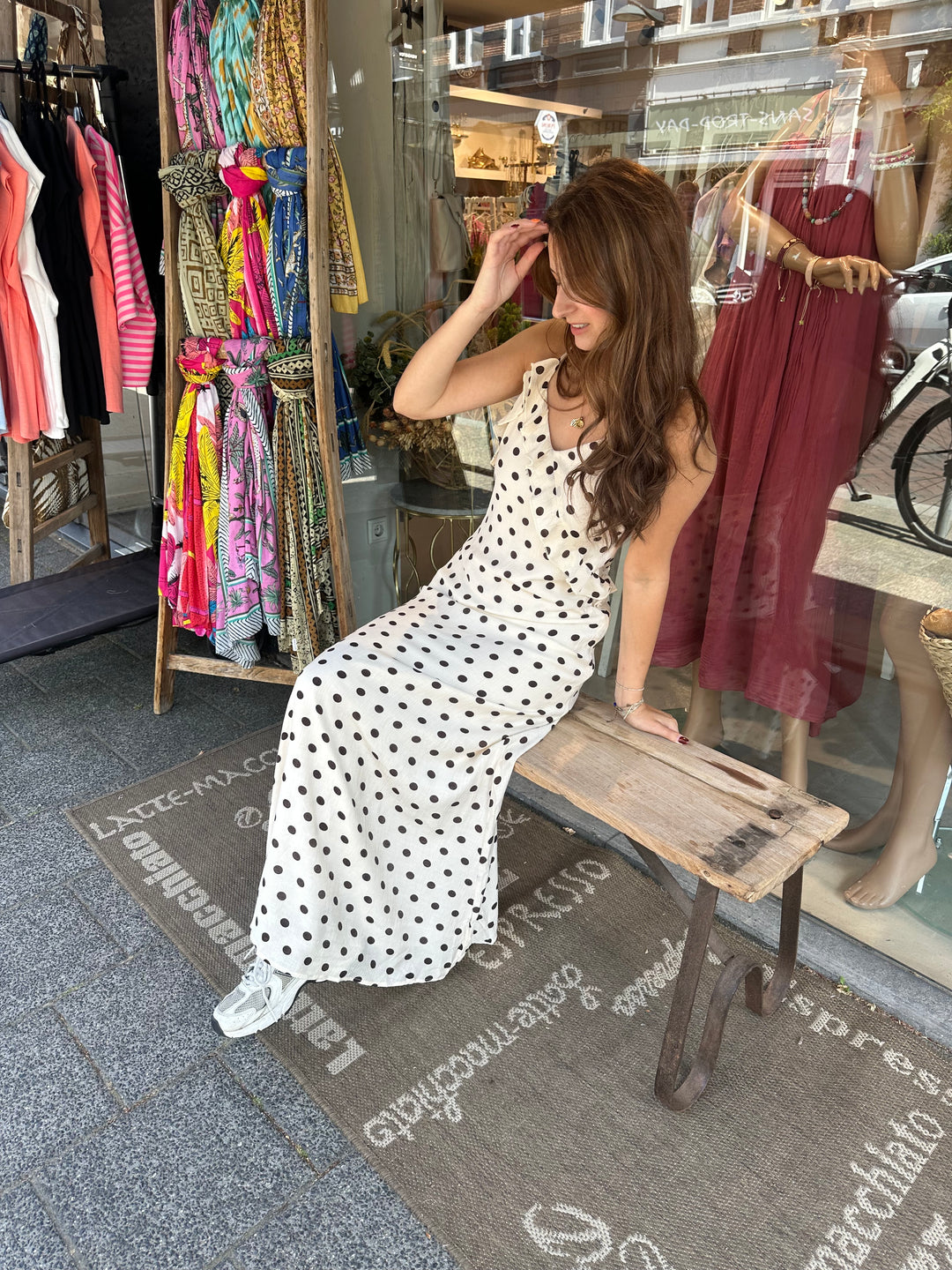 Lola Dot Maxi Dress