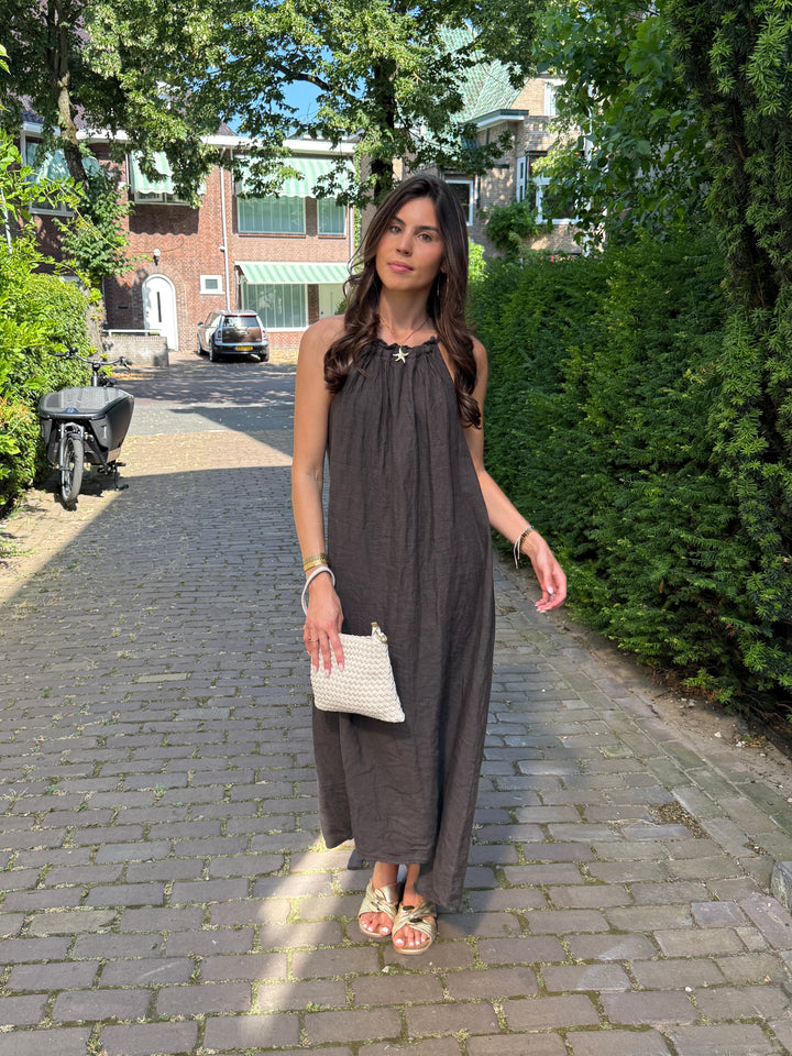 Linen Halter Dress
