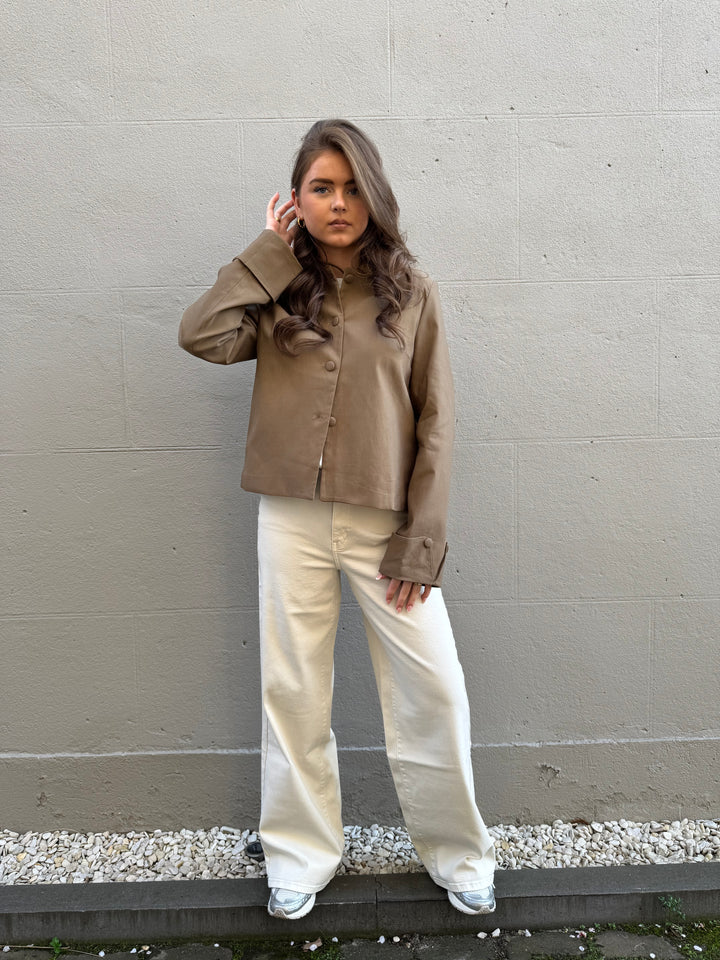 Ivory Straight Fit Jeans