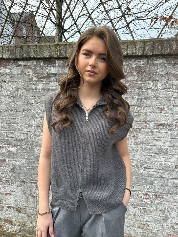 Gilet met rits