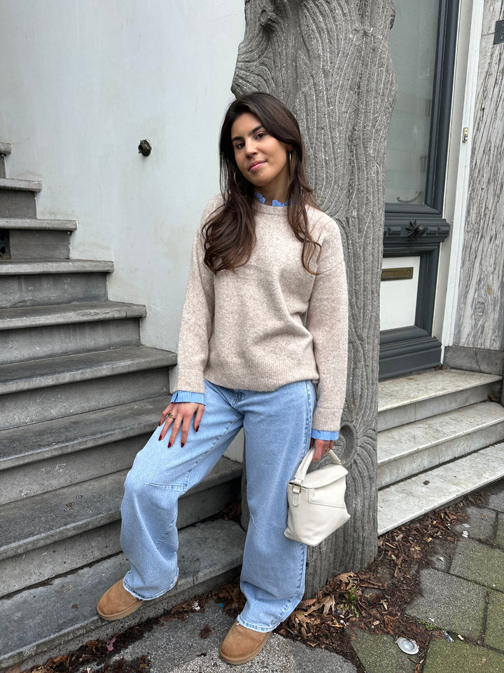 Layered Knit Sweater