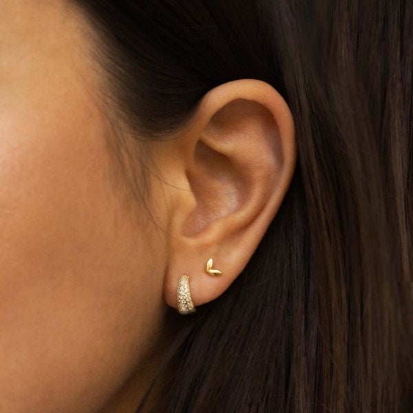 KARMA 14K Gold Plated Double Leaves