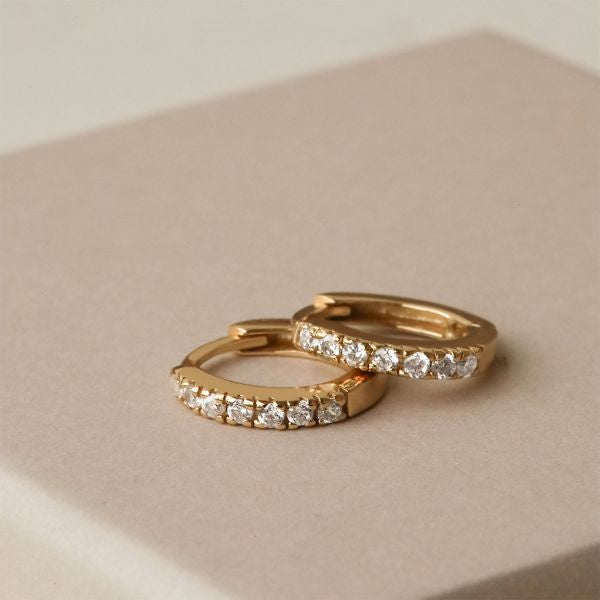 KARMA Elegant Round Zirconia Hoops