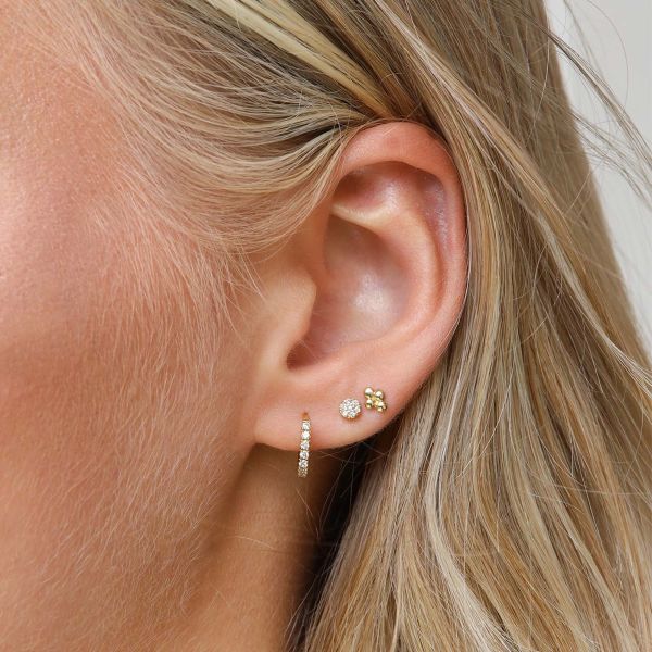 KARMA Elegant Round Zirconia Hoops