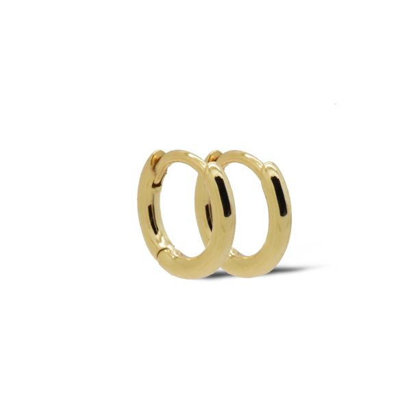 KARMA 14K Gold Tiny Plain Hoops