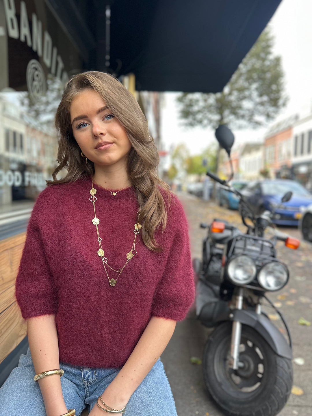 Clover Necklace Double Luck