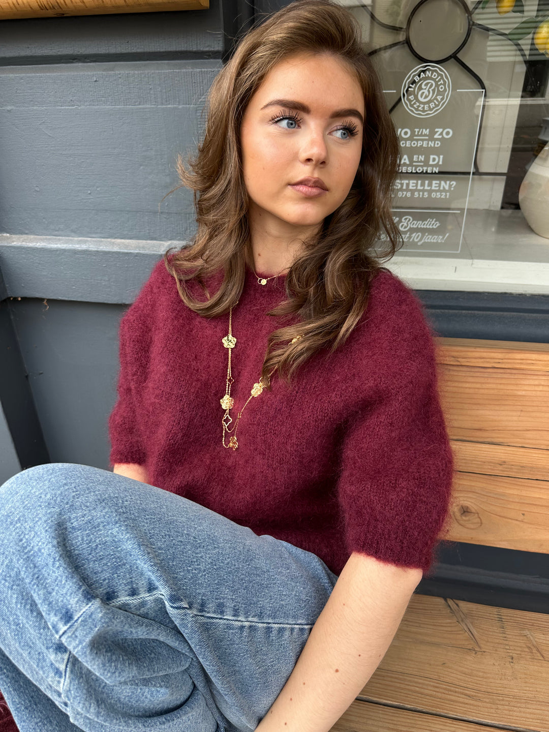 Clover Necklace Double Luck