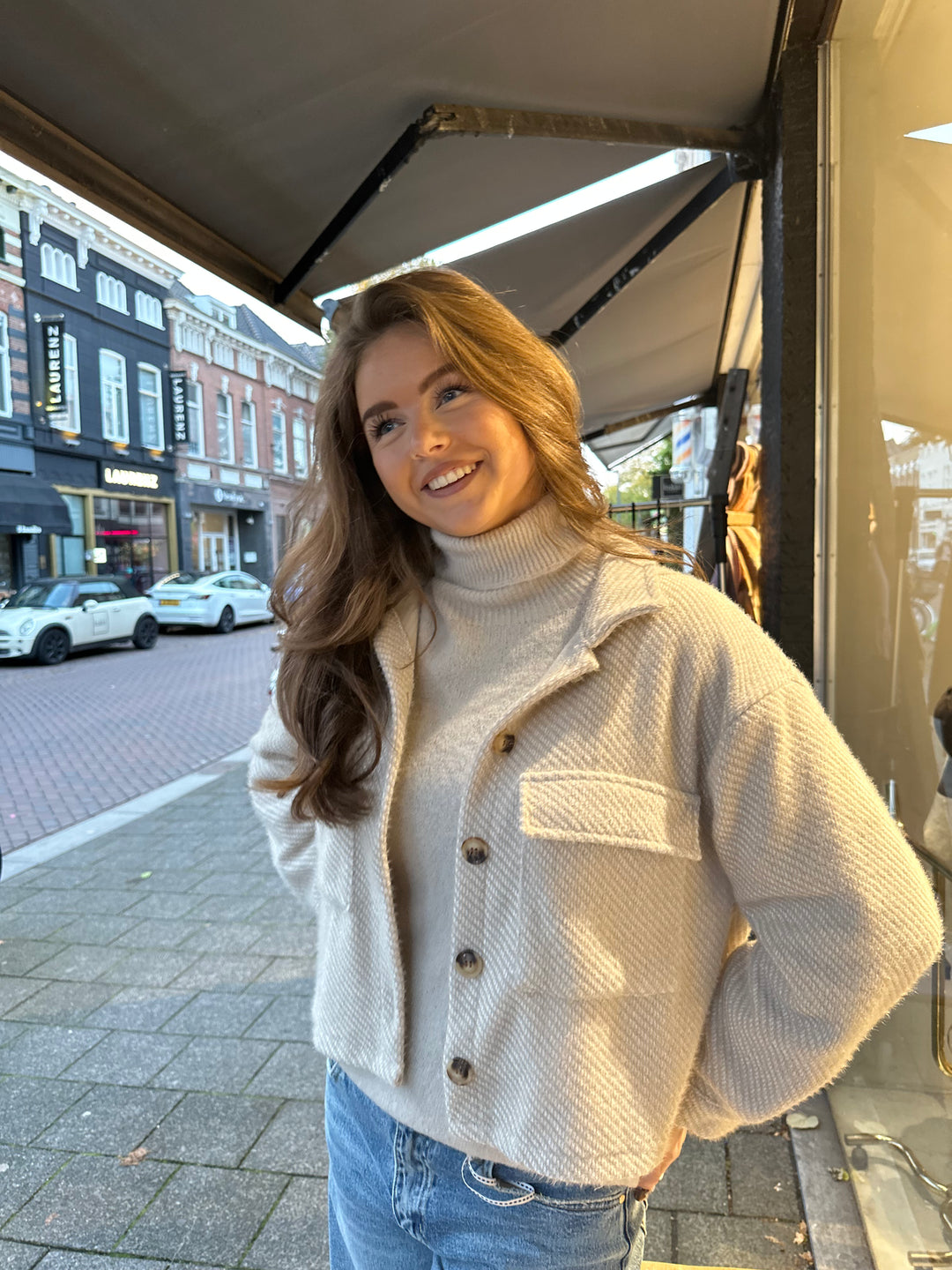 Beige Soft Knit Jacket