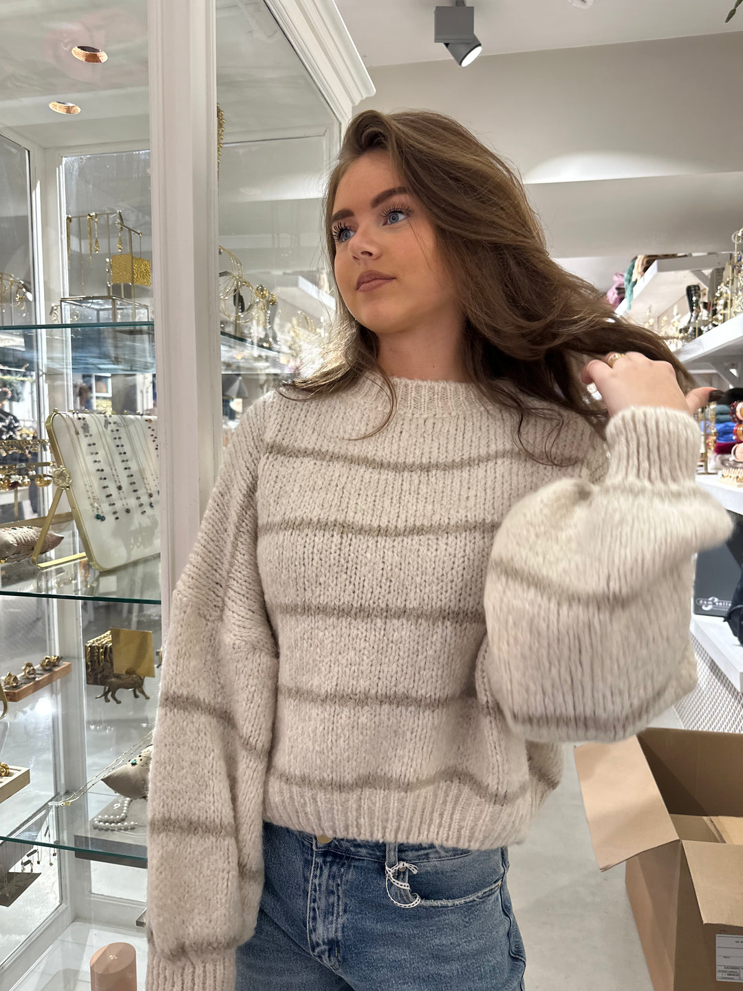 Cozy Stripes Knit Sweater