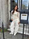 Barrel Jeans Beige