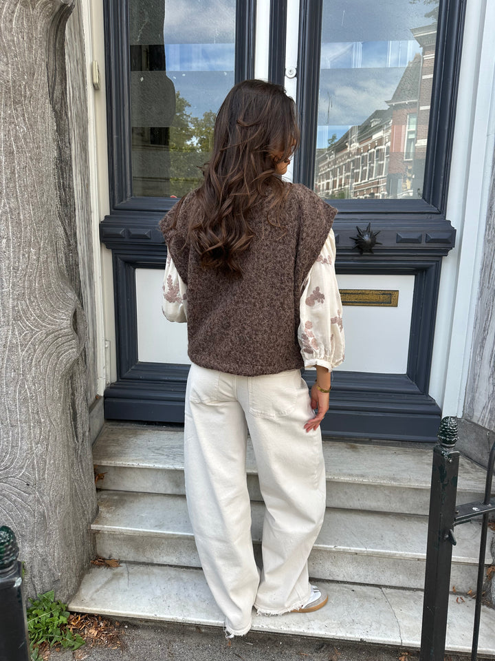 Barrel Jeans Beige