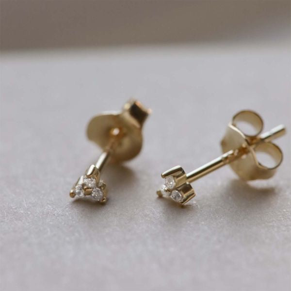 KARMA Tiny Triple Zirconia Oorstekers