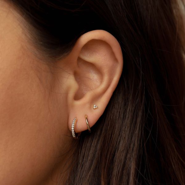 KARMA Tiny Triple Zirconia Oorstekers