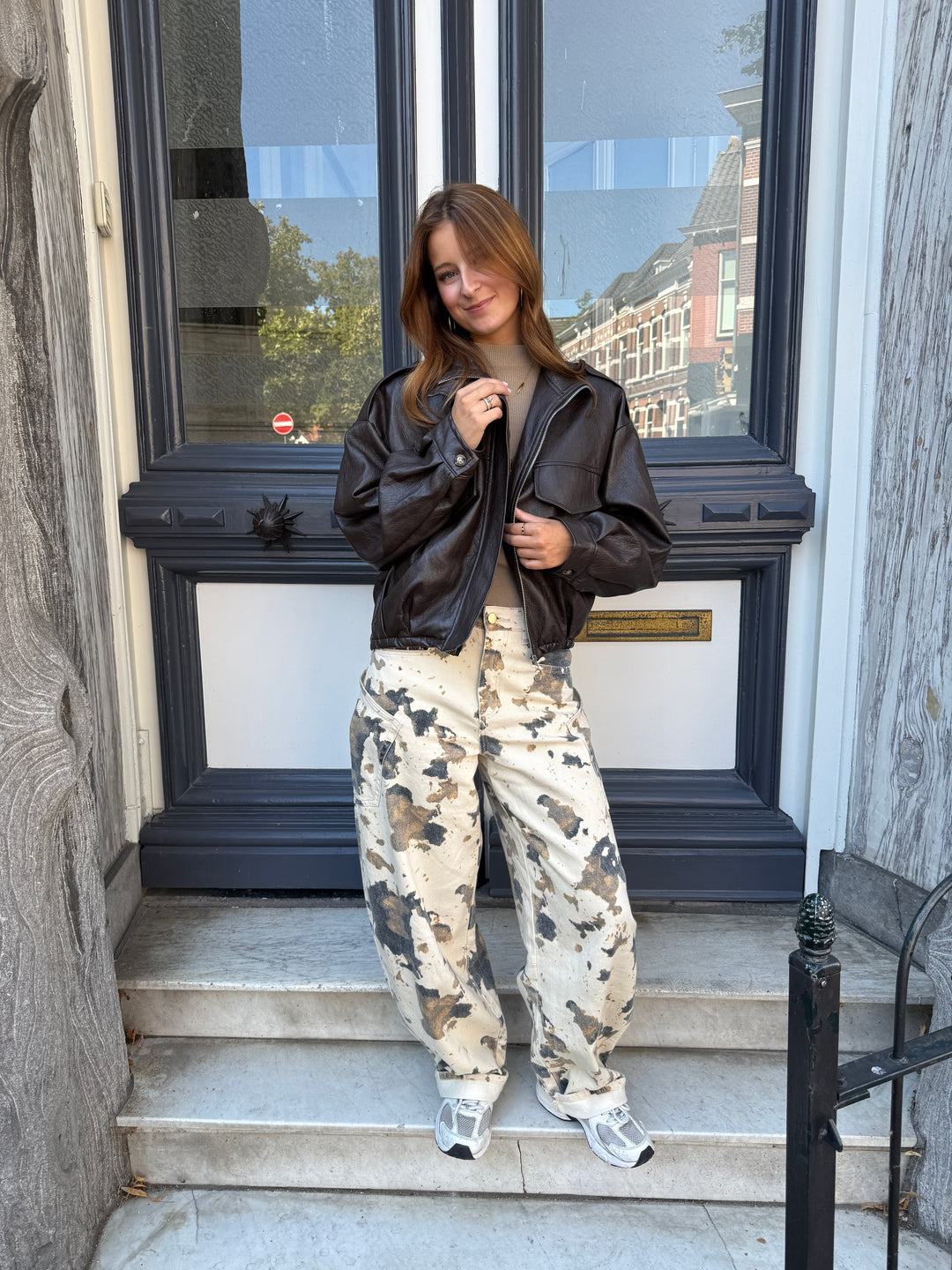 Printed Barrel Jeans - PRE ORDER