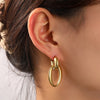 Bold Oval Hoop