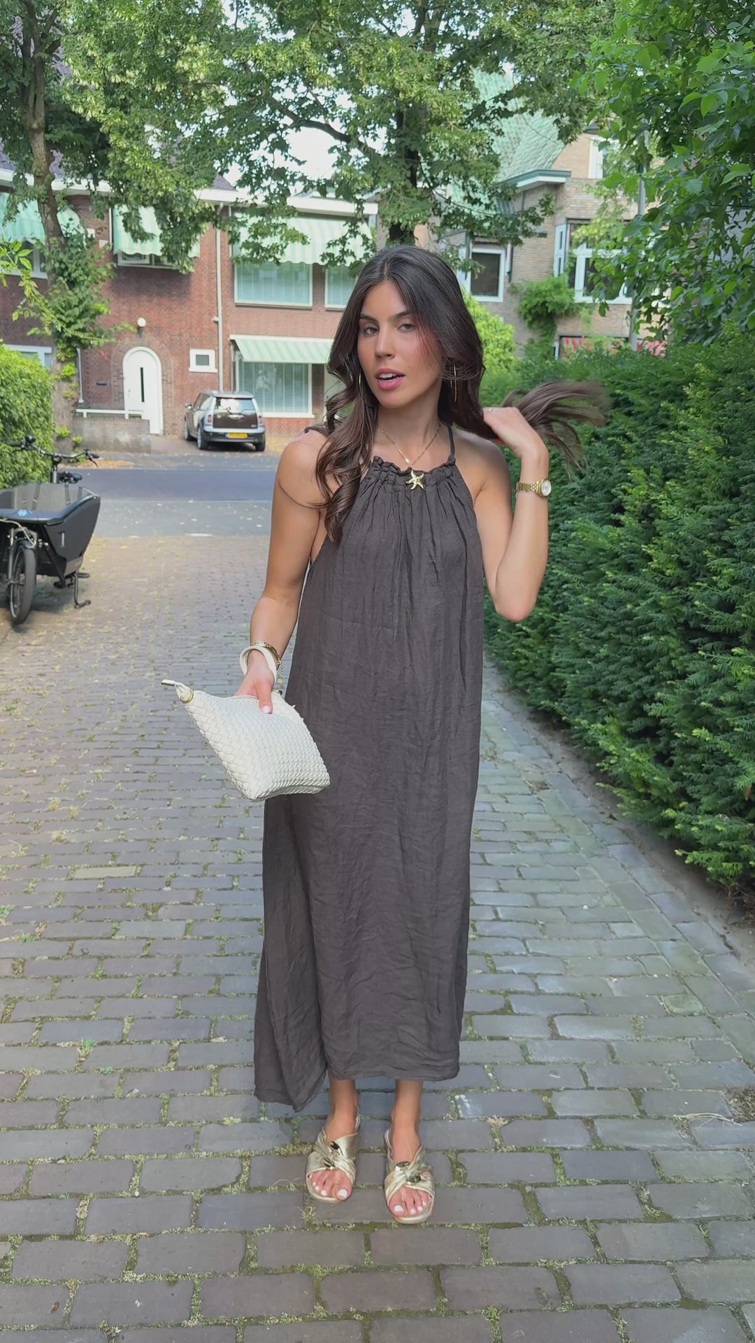 Linen Halter Dress