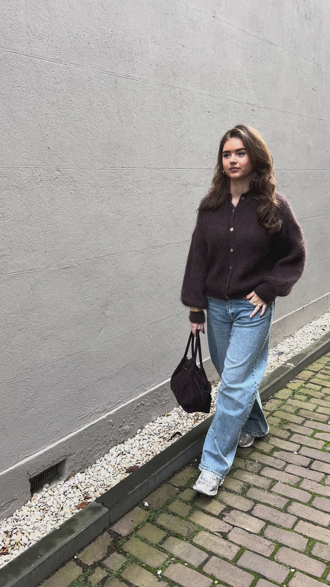 Suede Bag Choco Brown