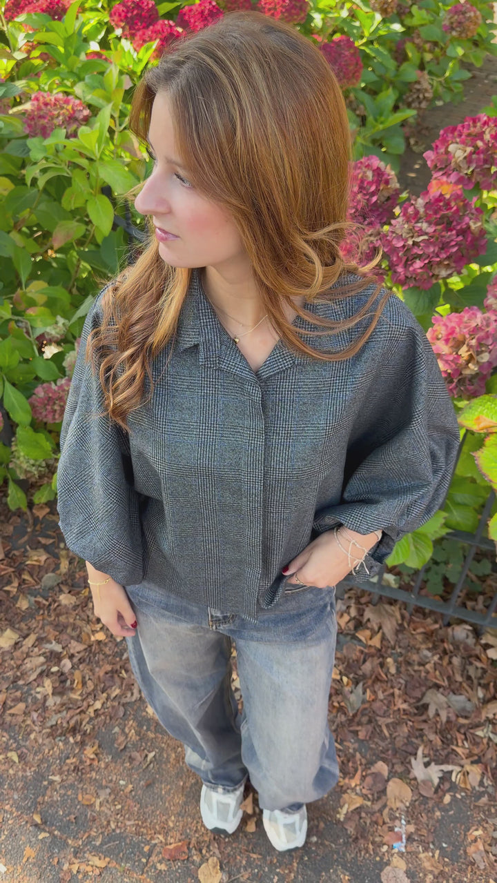 Tirza Check Blouse