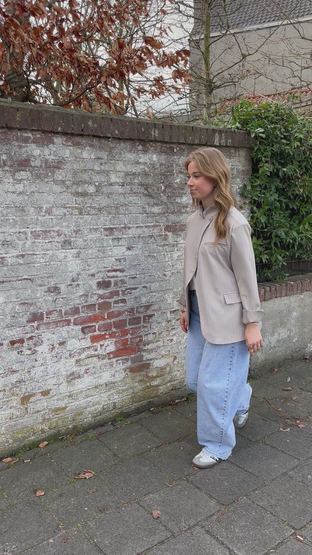 Pinstripe Bottom Blazer