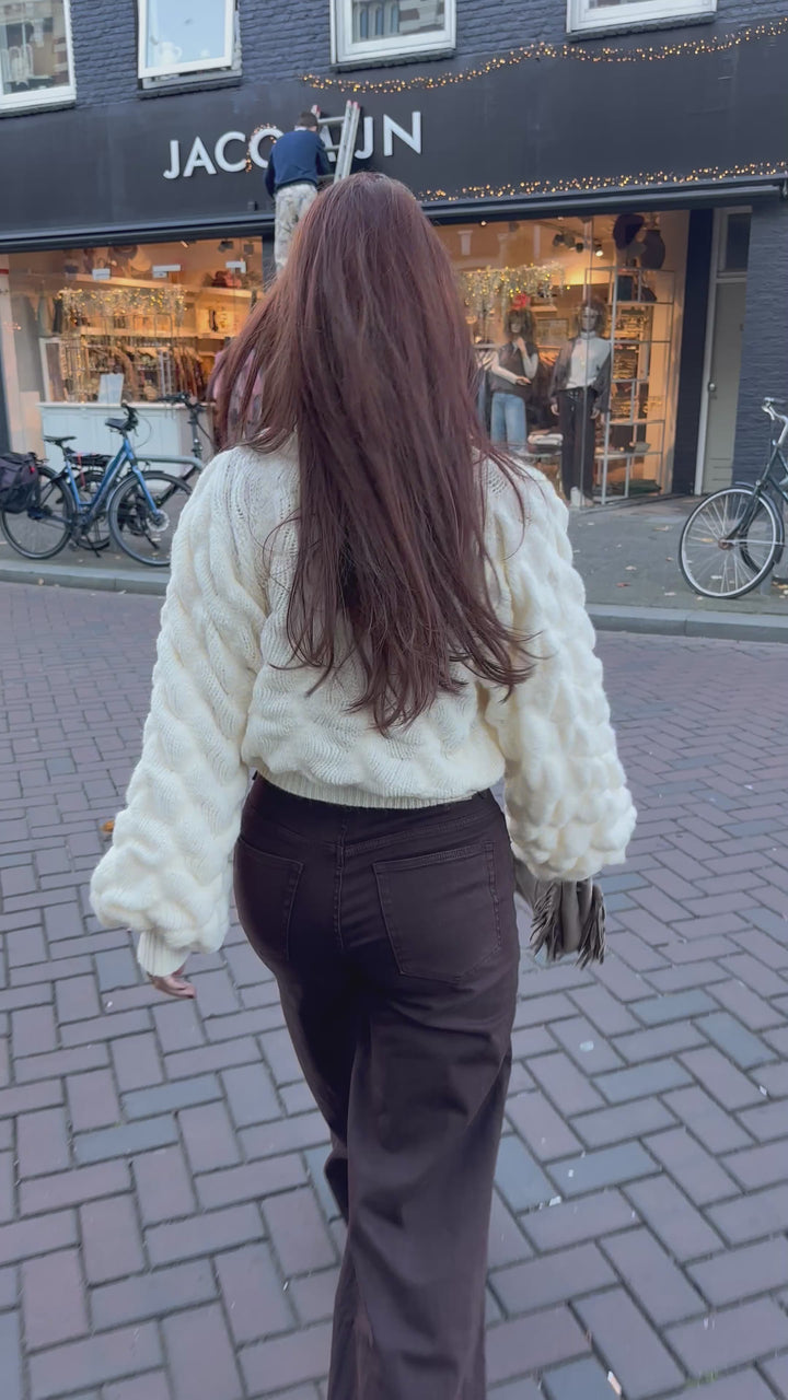 Berry Bubble Cardigan