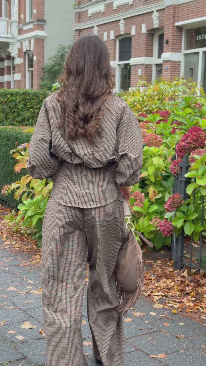 Ida Check Blouse