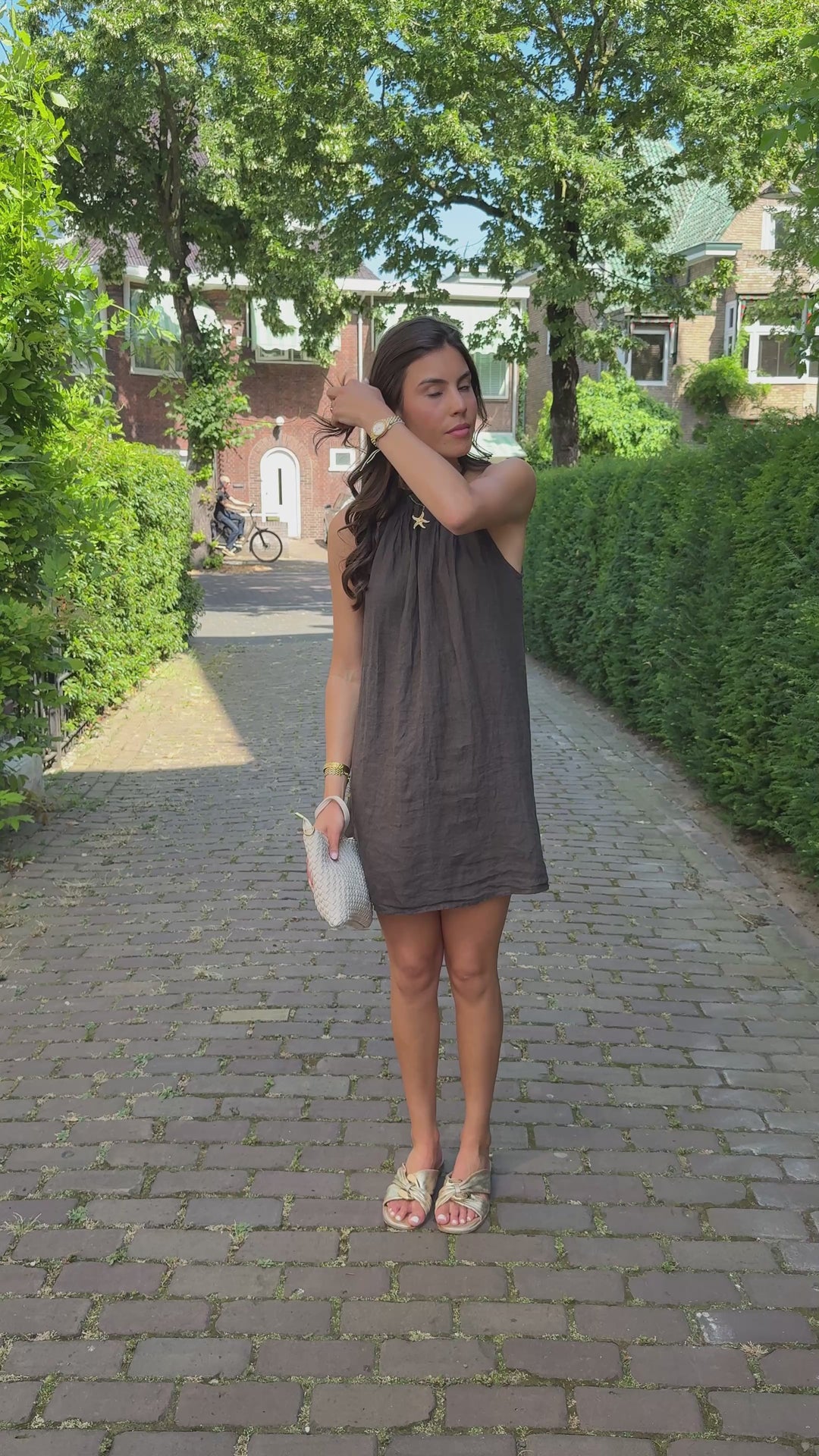 Lilou Linen Halter Dress