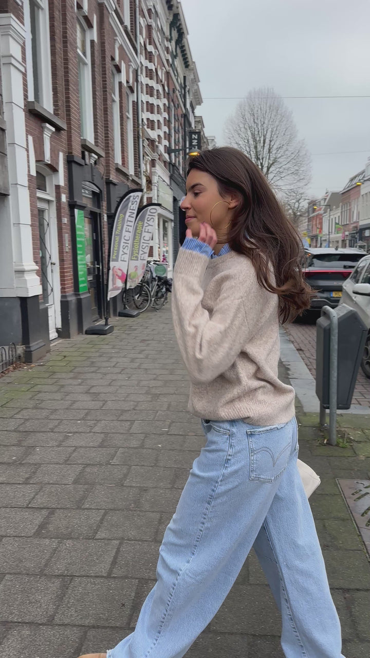 Layered Knit Sweater